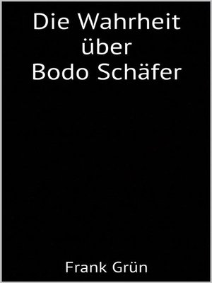 cover image of Die Wahrheit über Bodo Schäfer